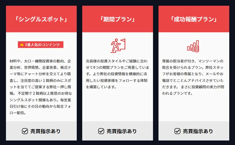 有料で提供されている主なサービス