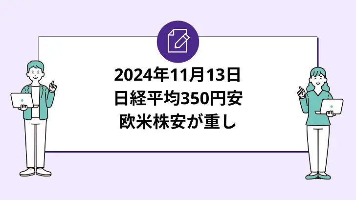 日経平均350円安、欧米株安が重し。ソフトバンクGが下落に転じ相場に重圧